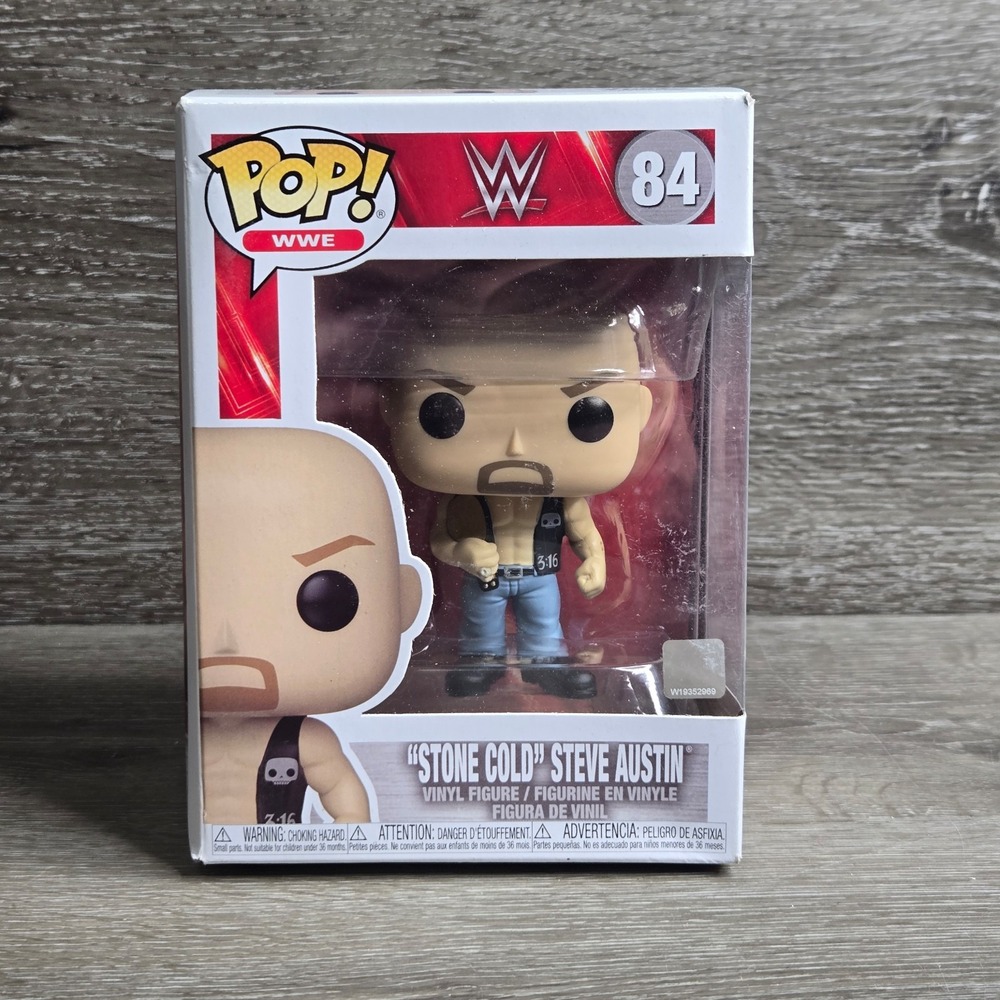 Funko Pop! Vinyl: WWE "Stone Cold" Steve Austin #84 w/ Title Belt Brand WWF WCW